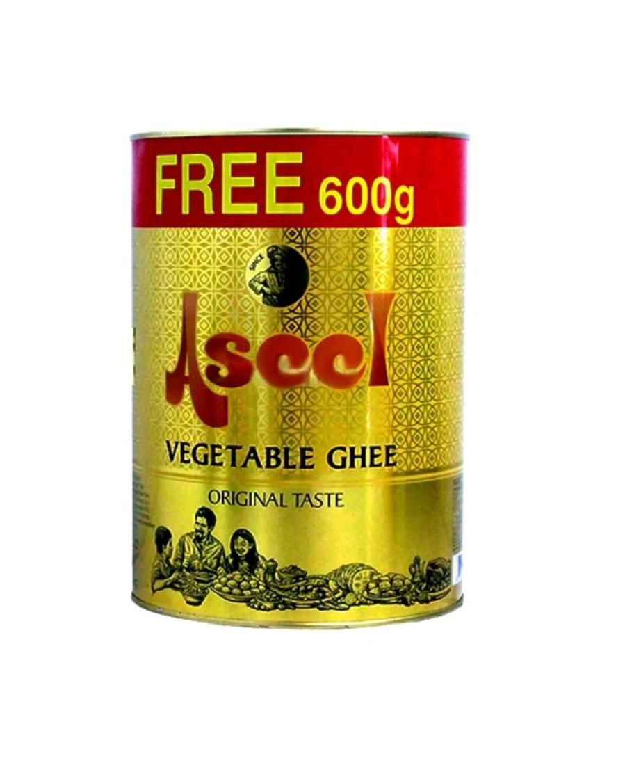 Aseel Vegetable Ghee - 4 Liter + 600 ml Free