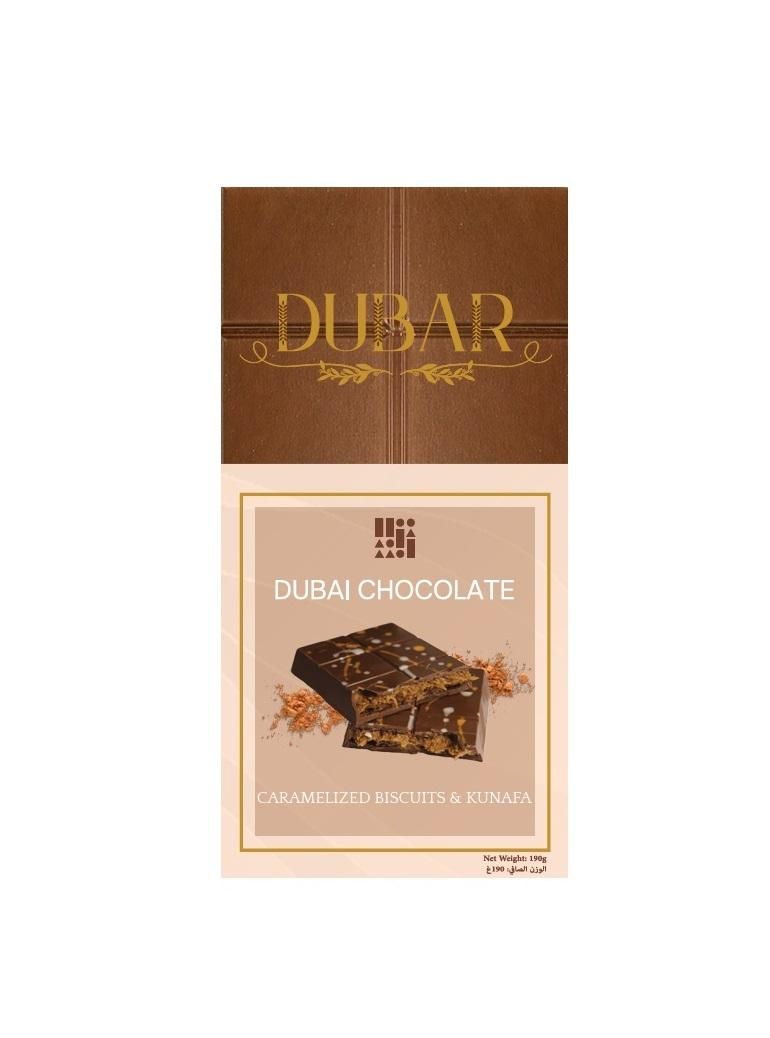 Dubar Dubai Chocolate, Caramelized Biscuits & Kunafa - 190g