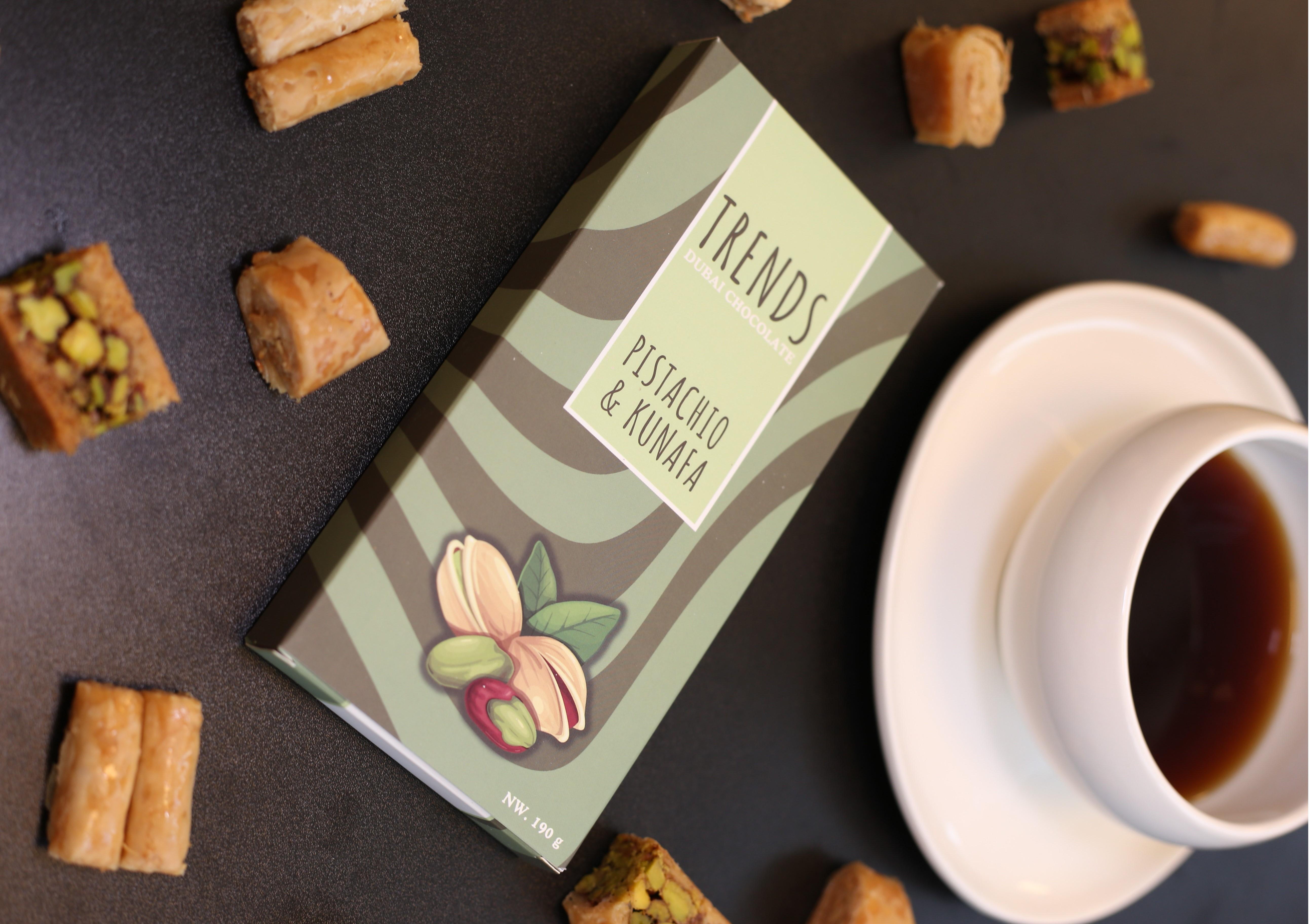 Trends Dubai Chocolate, Pistachio & Kunafa - 190g