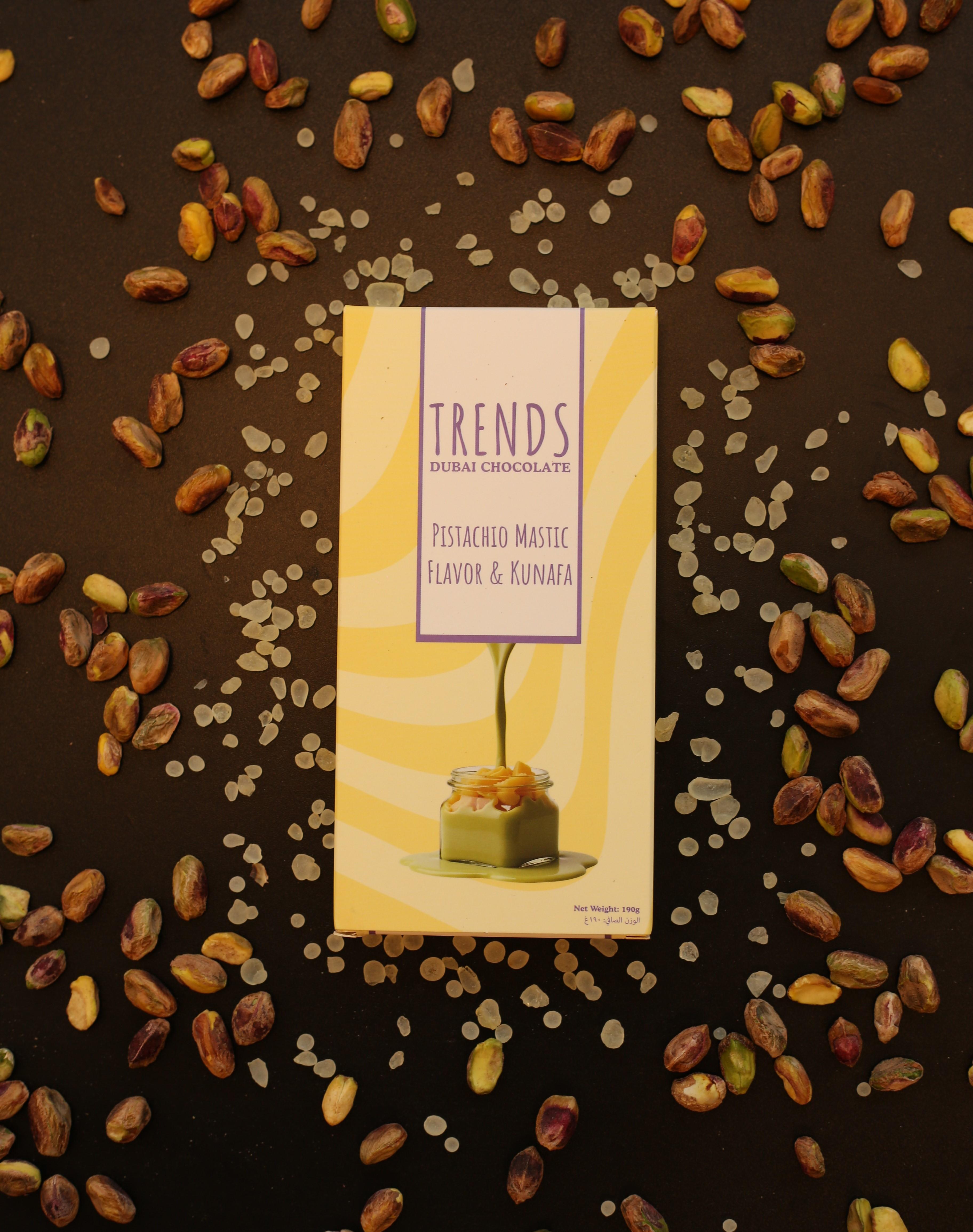 Trends Dubai Chocolate Mastic, Pistachio & Kunafa - 190g