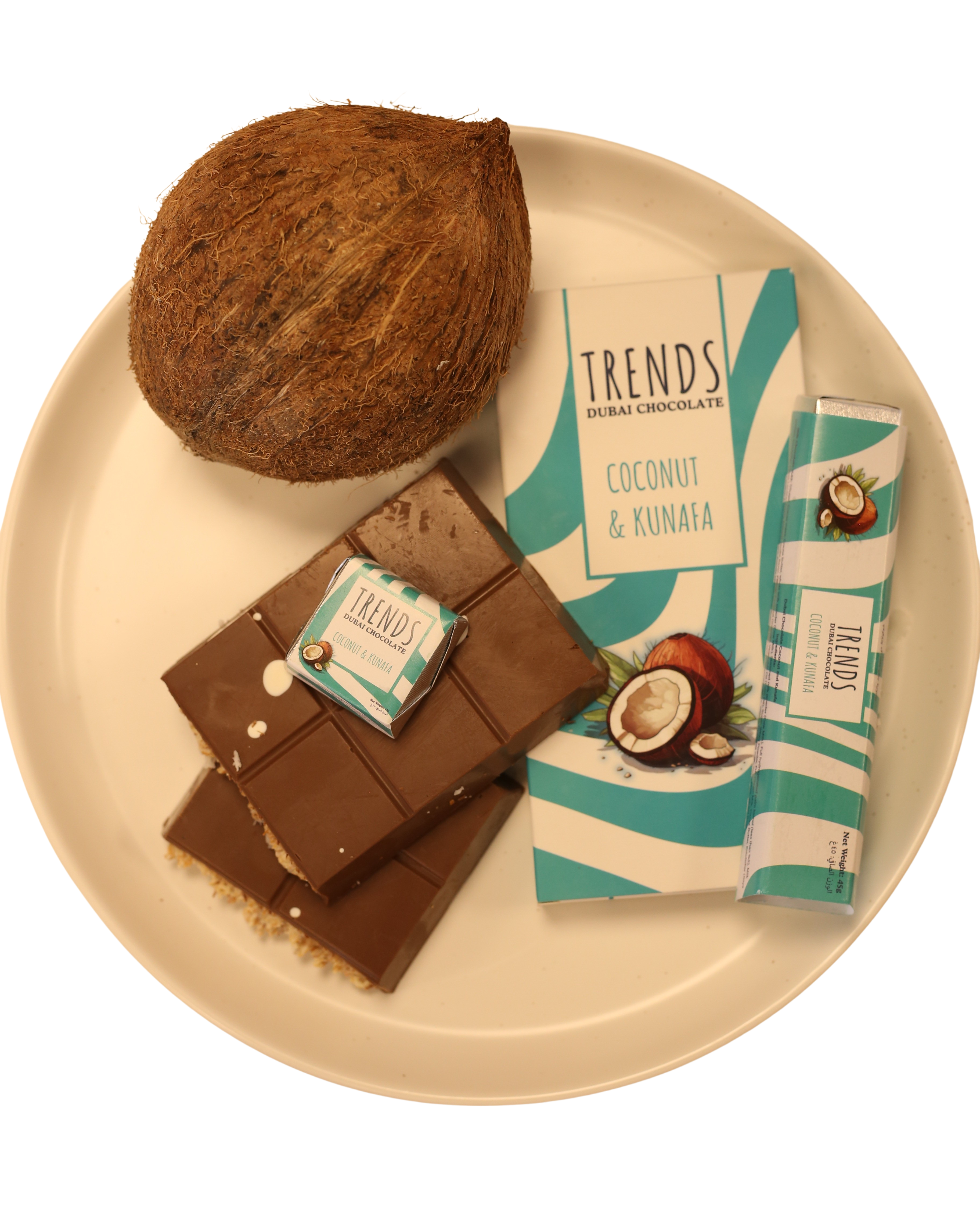 Trends Dubai Chocolate, Coconut & Kunafa - 190g