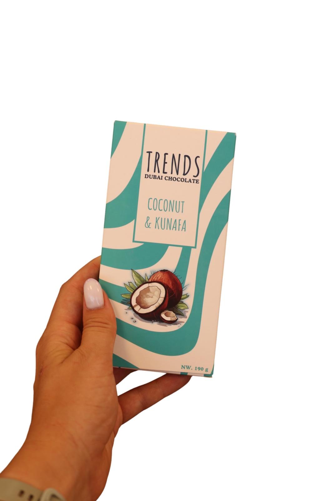 Trends Dubai Chocolate, Coconut & Kunafa - 190g