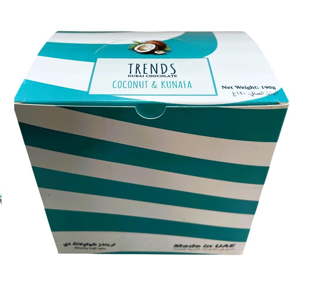 Trends Dubai Chocolate, Coconut & Kunafa - 190g