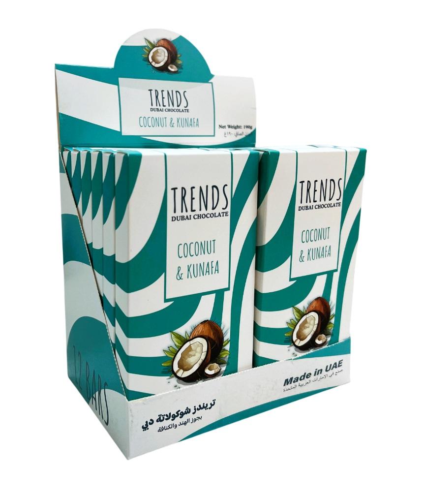 Trends Dubai Chocolate, Coconut & Kunafa - 190g