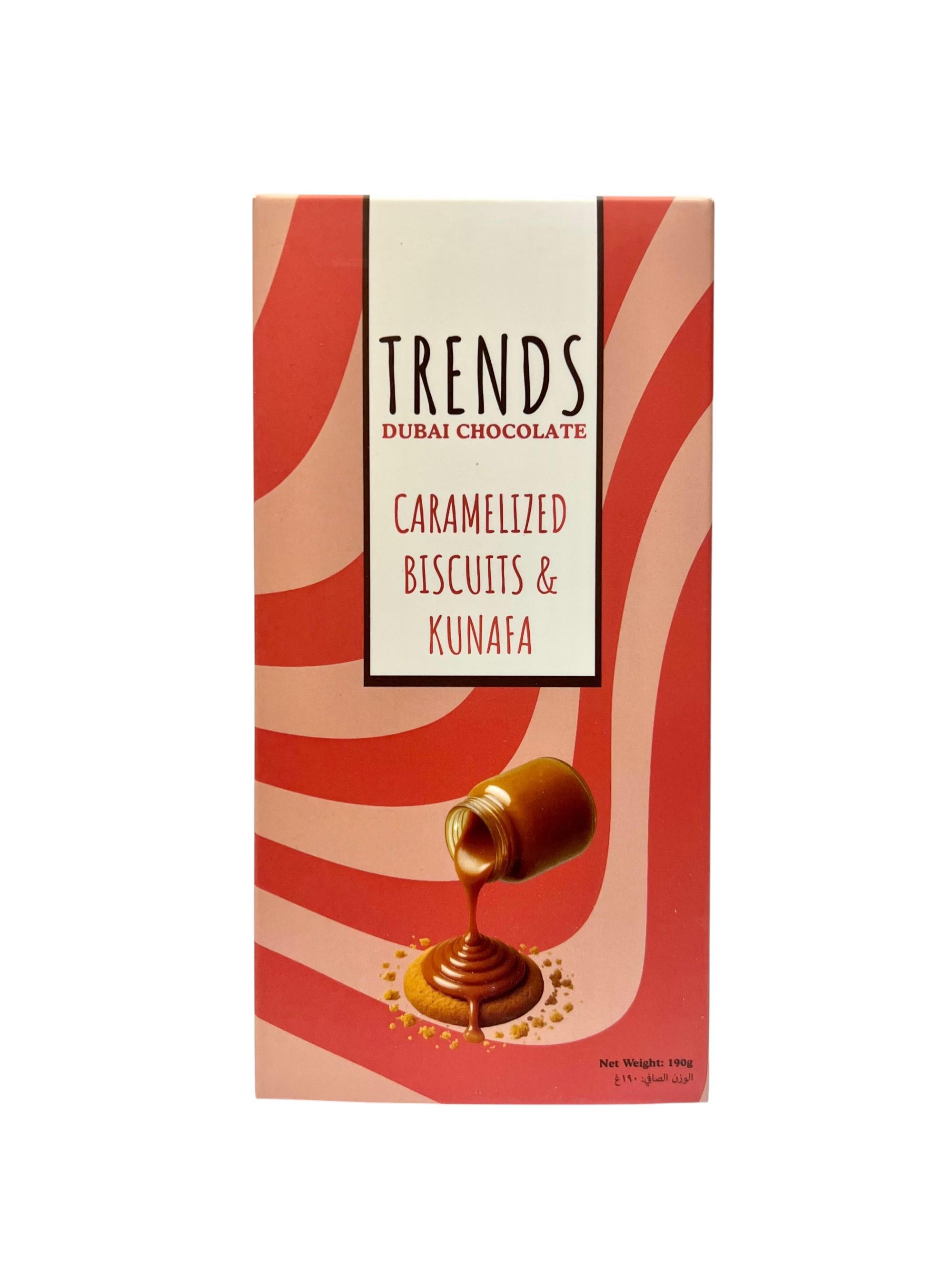 Trends Dubai Chocolate, Caramelized Biscuit & Kunafa - 190g