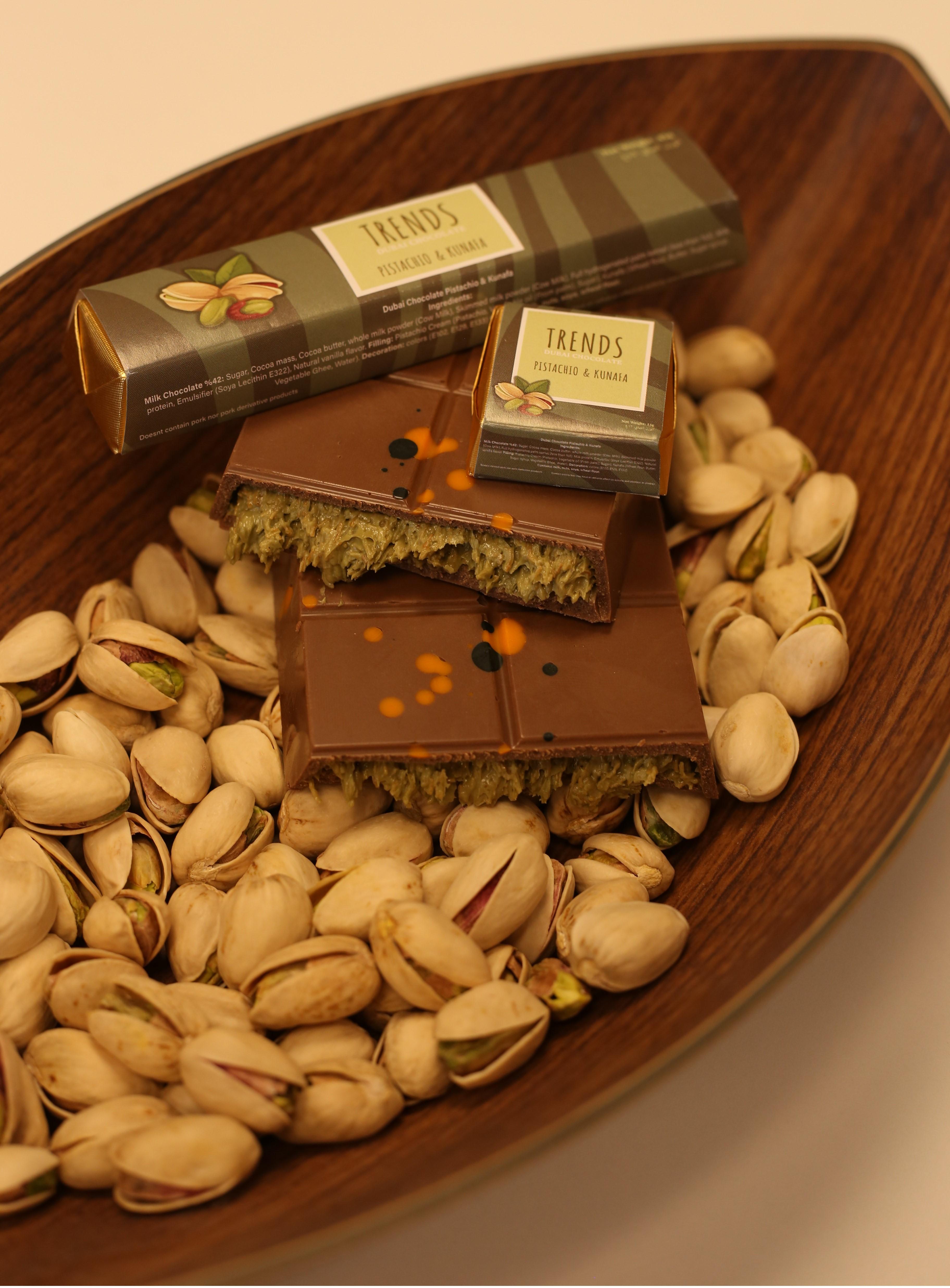 Trends Dubai Chocolate, Pistachio & Kunafa - 45g