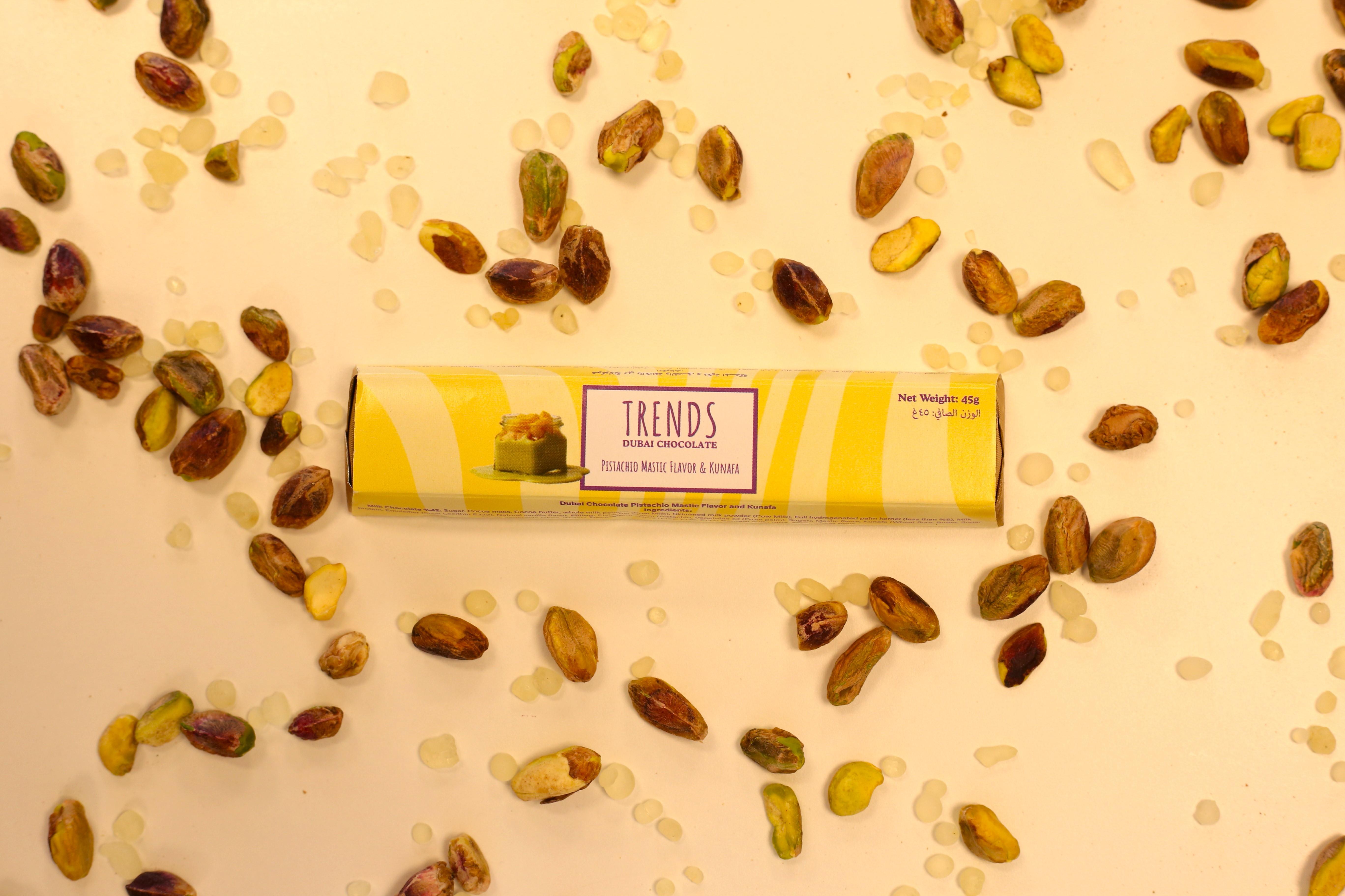 Trends Dubai Chocolate Mastic, Pistachio & Kunafa - 45g