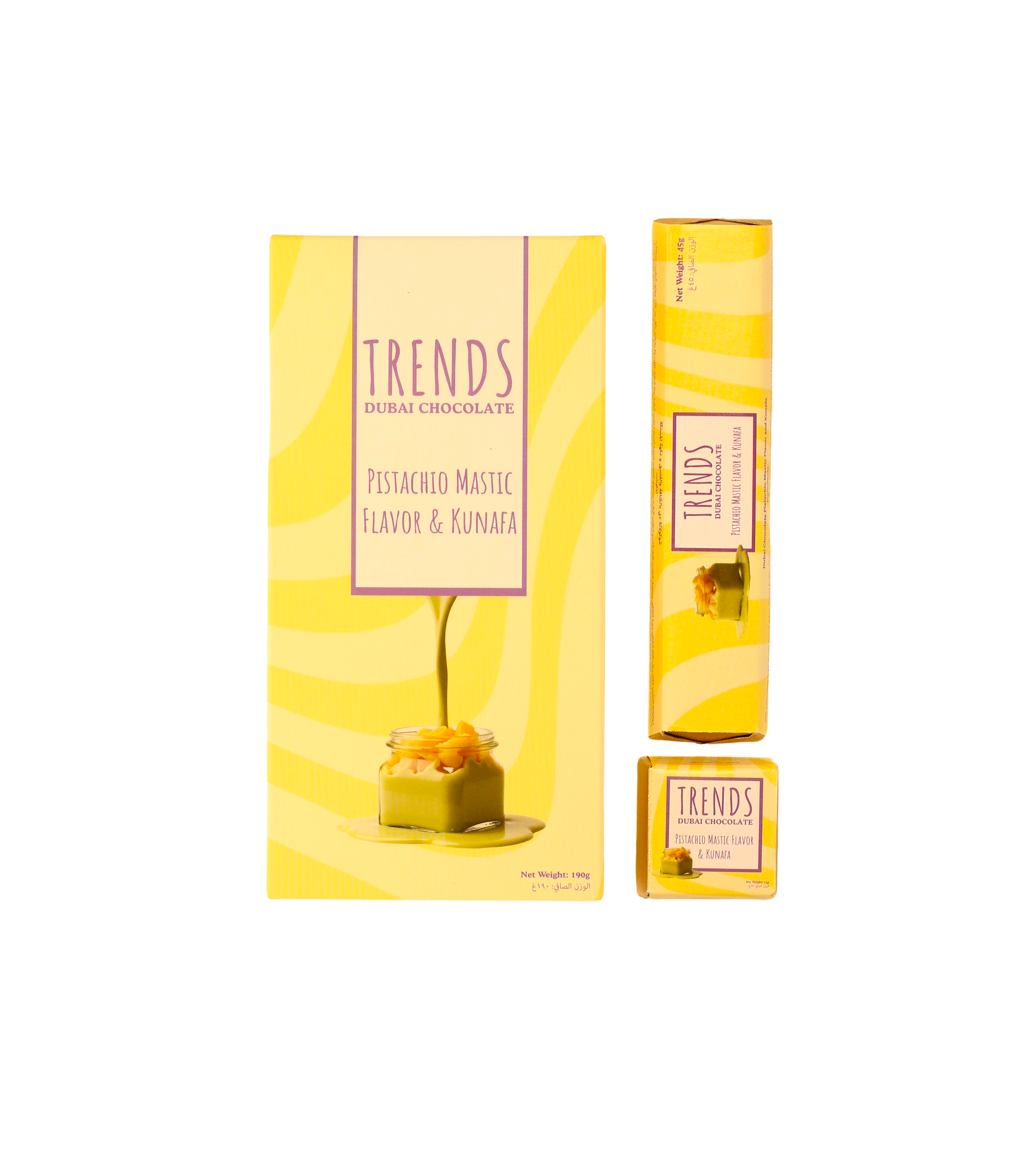 Trends Dubai Chocolate Mastic, Pistachio & Kunafa - 45g