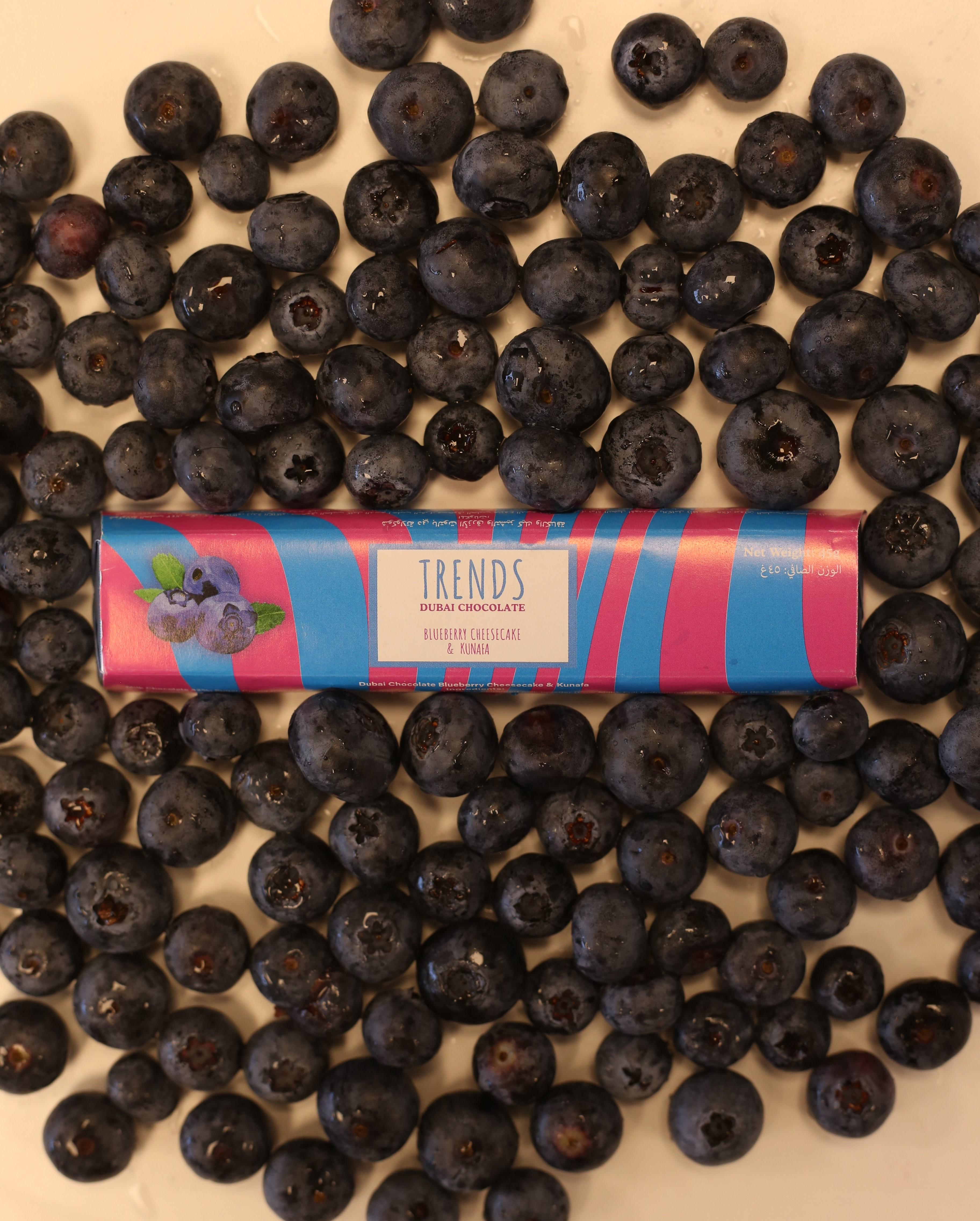 Trends Dubai Chocolate, Blueberry Cheesecake & Kunafa - 45g