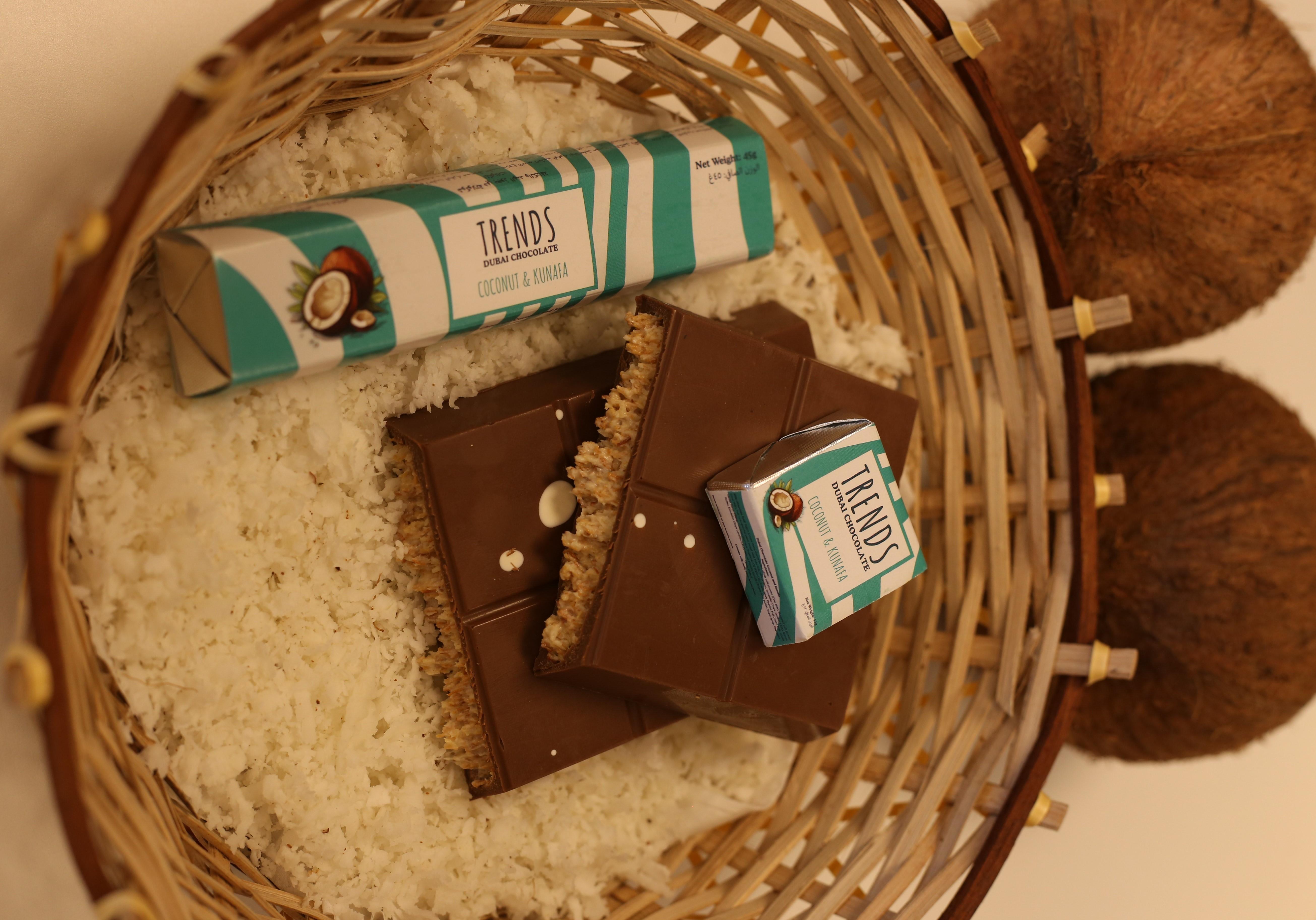 Trends Dubai Chocolate, Coconut & Kunafa - 45g
