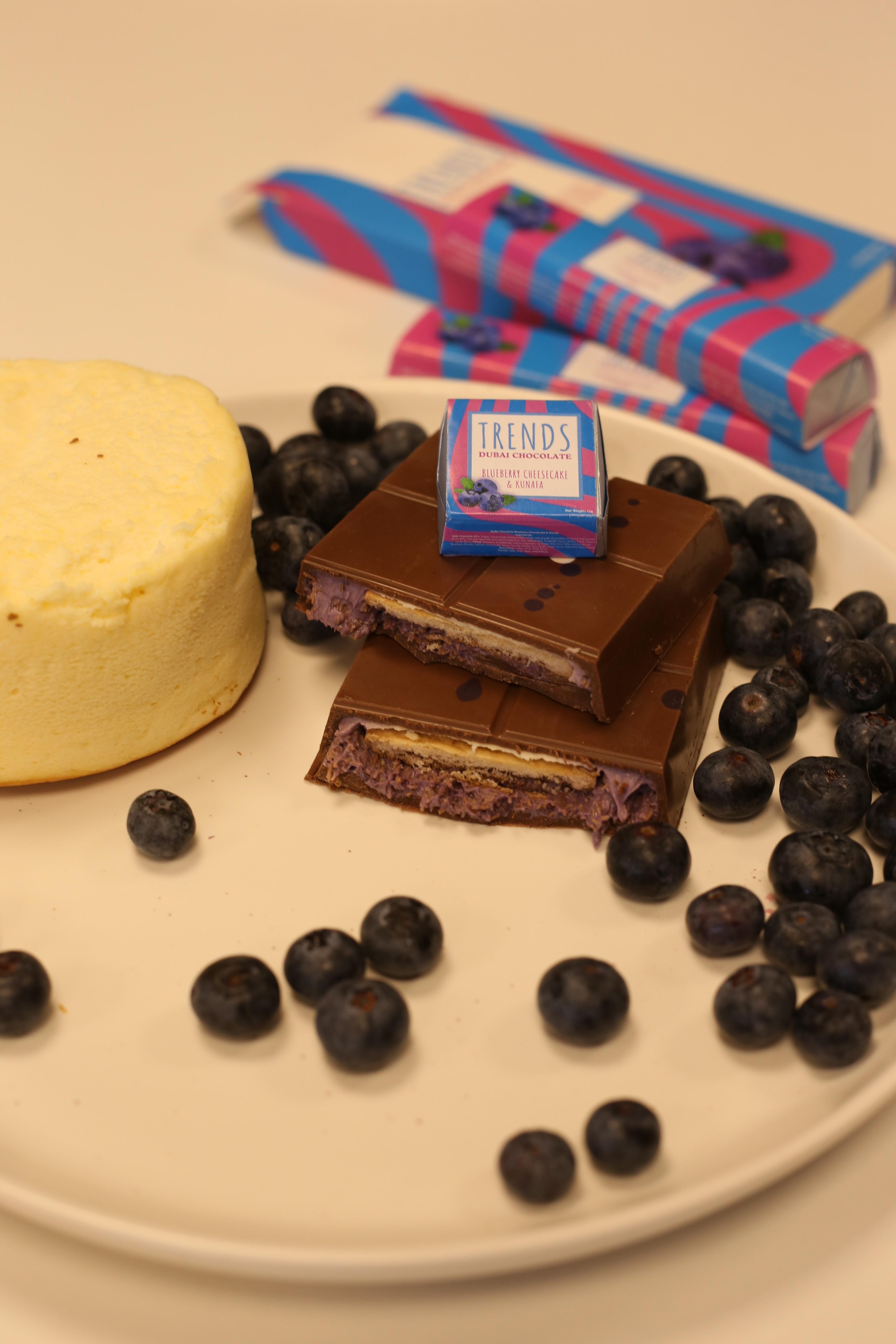 Trends Dubai Chocolate, Blueberry Cheesecake & Kunafa - 13g