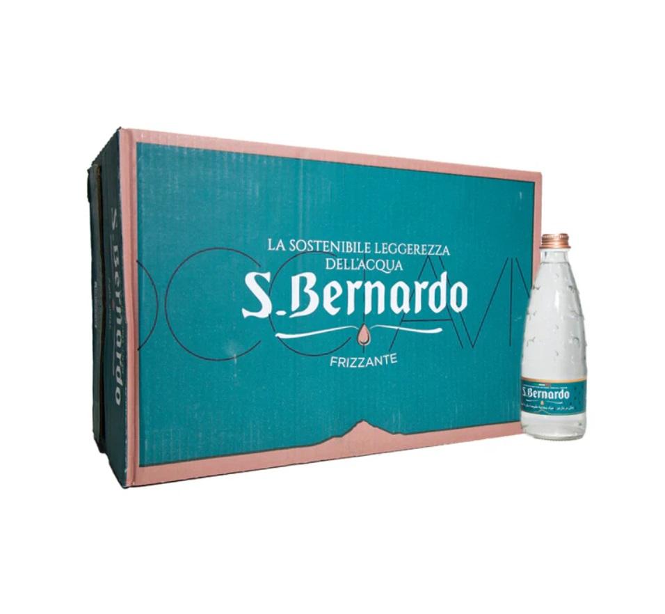 San Bernardo Carbonated Water, Glass Bottle - 330 ml x 24