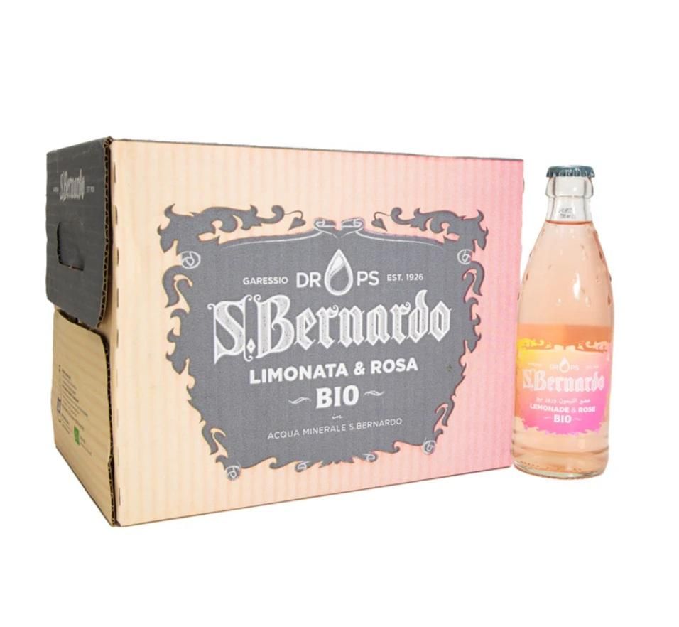 San Bernardo Lemonade & Red Rose Drink - 260 ml x 12