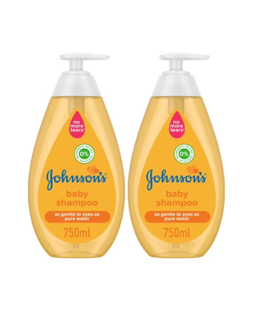 Johnson's Baby Shampoo - 750 ml (Pack of 2)