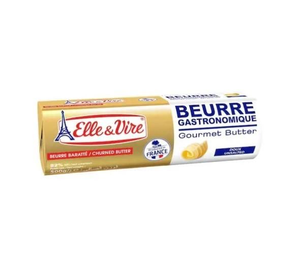 Elle & Vire Butter Unsalted Roll - 500g