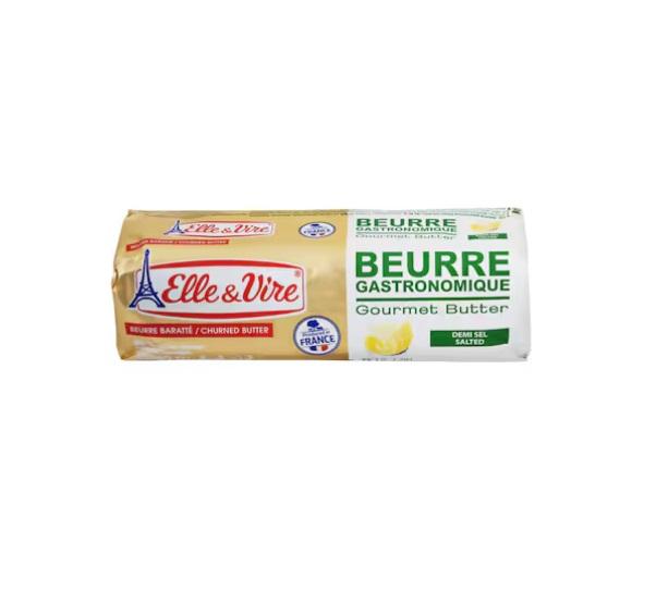 Elle & Vire Gastronomique Gourmet Roll, Salted Butter - 250g