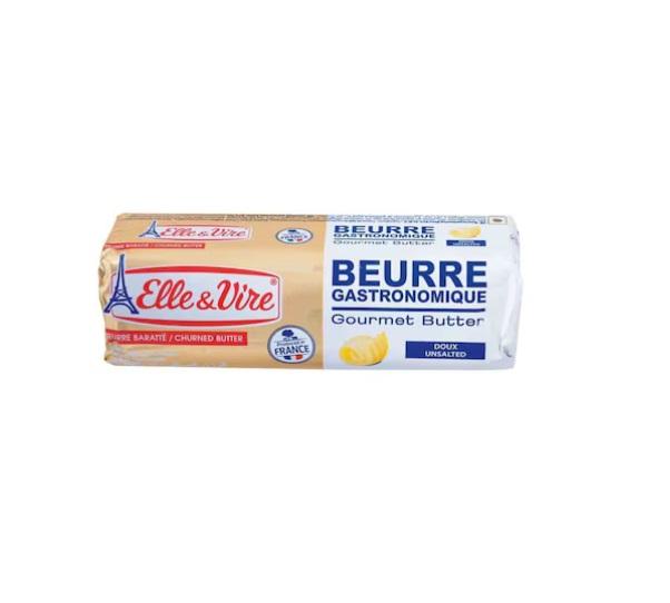 Elle & Vire Gastronomique Gourmet Roll, Unsalted Butter - 250g