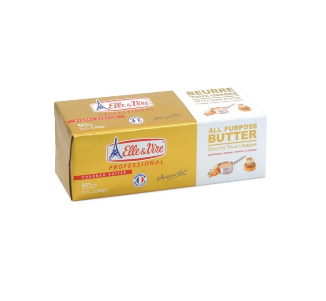 Elle & Vire Butter Block 82% - 2.5 kg