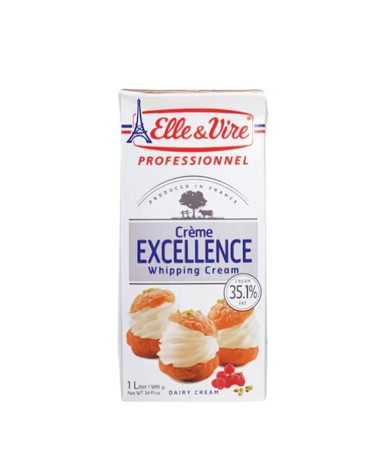 Elle & Vire UHT Cream Whipping 35.1% Fat - 1 Liter