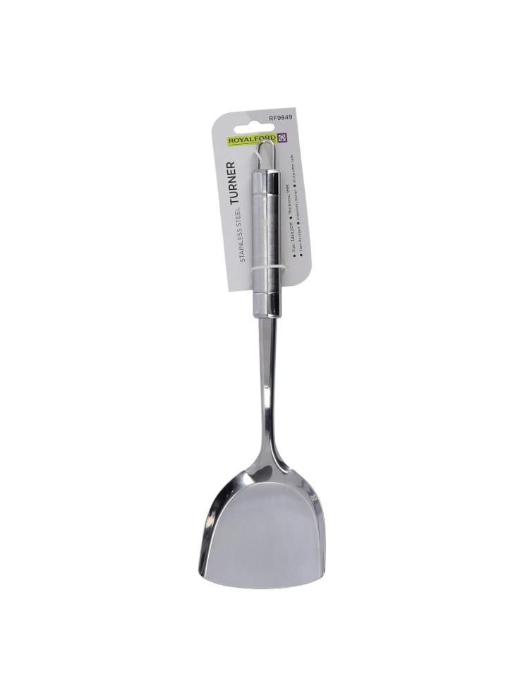 Royalford Stainless Steel Turner with Handle, RF9849