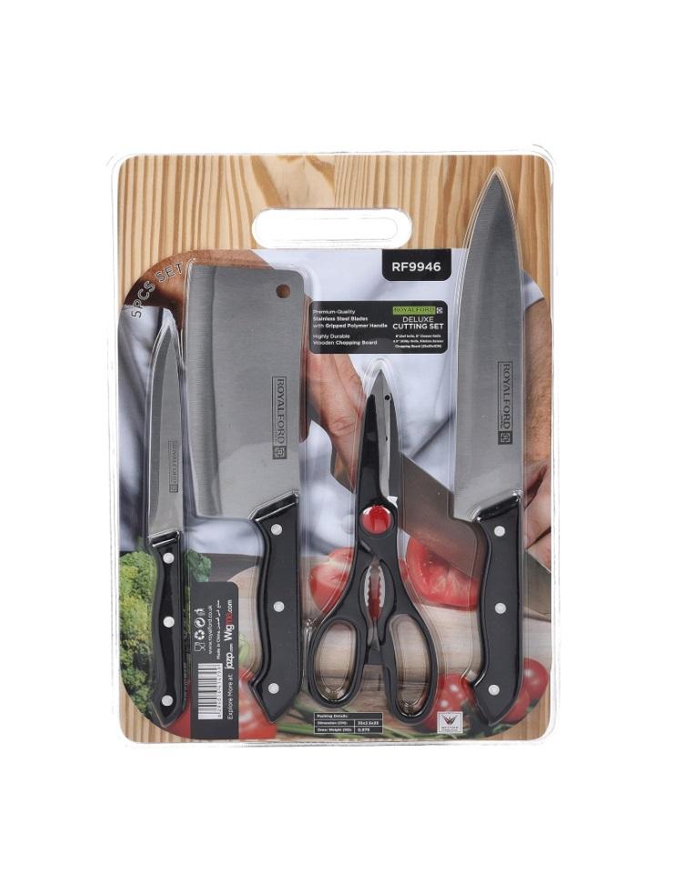 Royalford 5 PCS Deluxe Cutting Set, RF9946