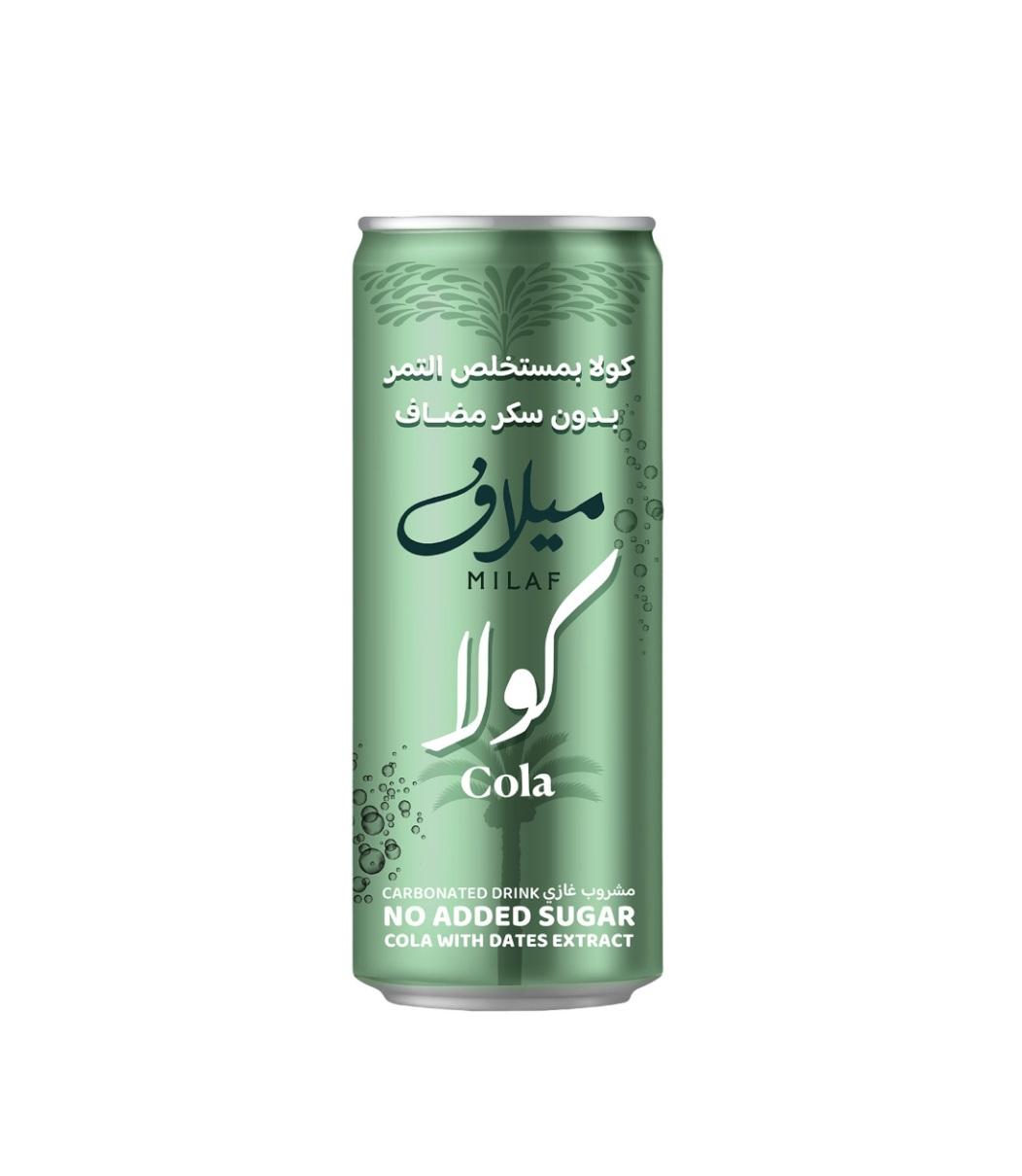 Milaf Cola With Dates Extract Carbonated Drink - 240 ml x 24