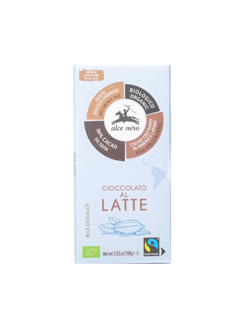 Alce Nero Organic Milk Chocolate - 100g