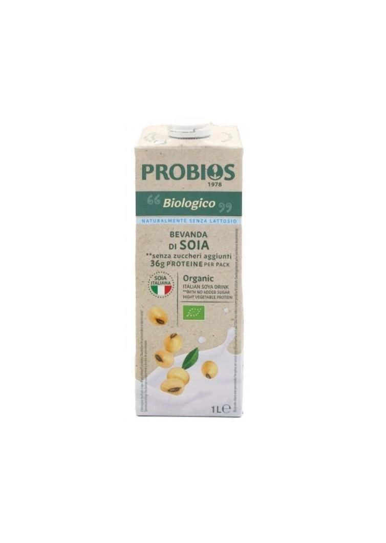 Probios Organic Soy Milk Drink Natural - 1 Liter