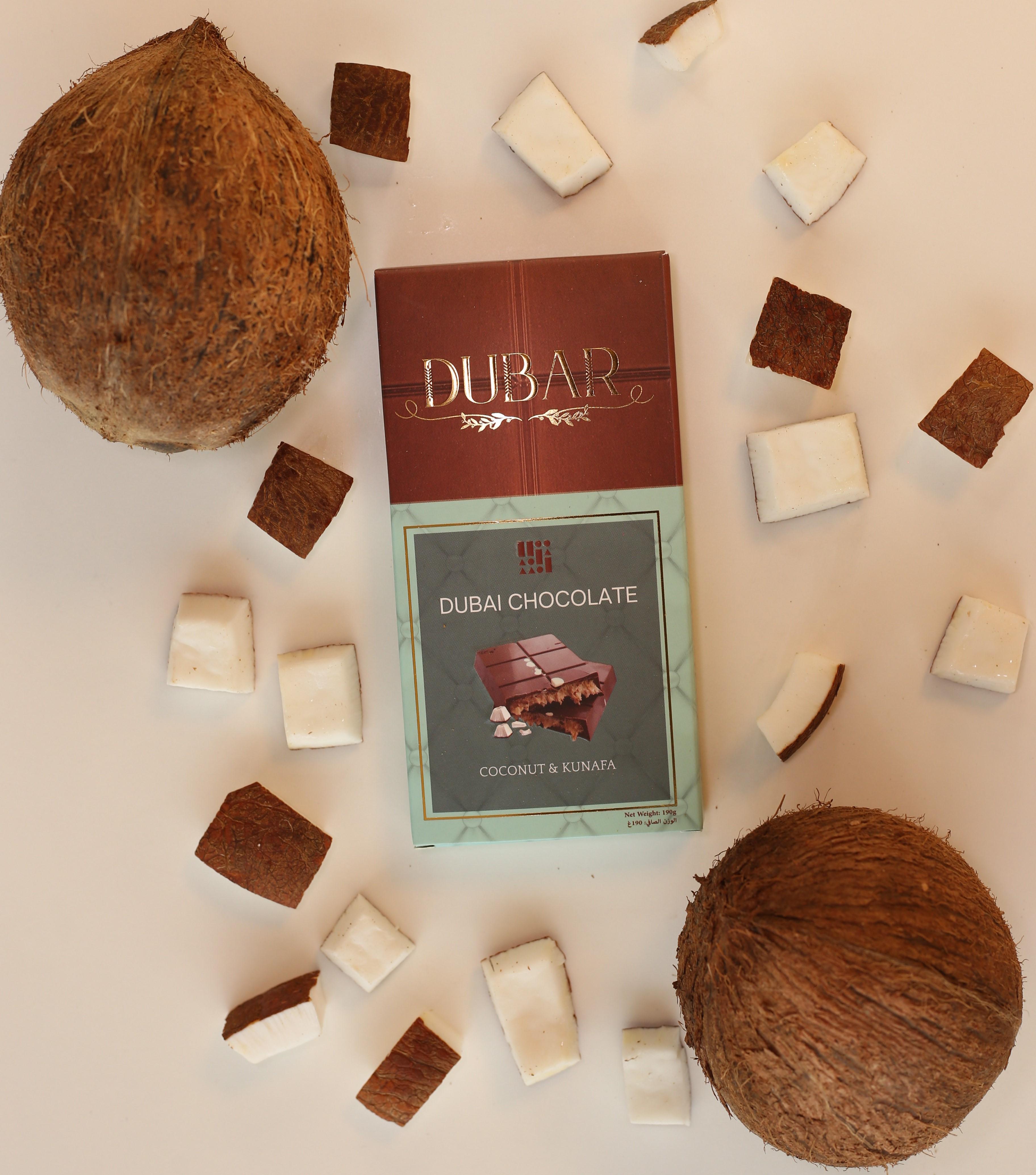 Dubar Dubai Chocolate, Coconut & Kunafa - 190g
