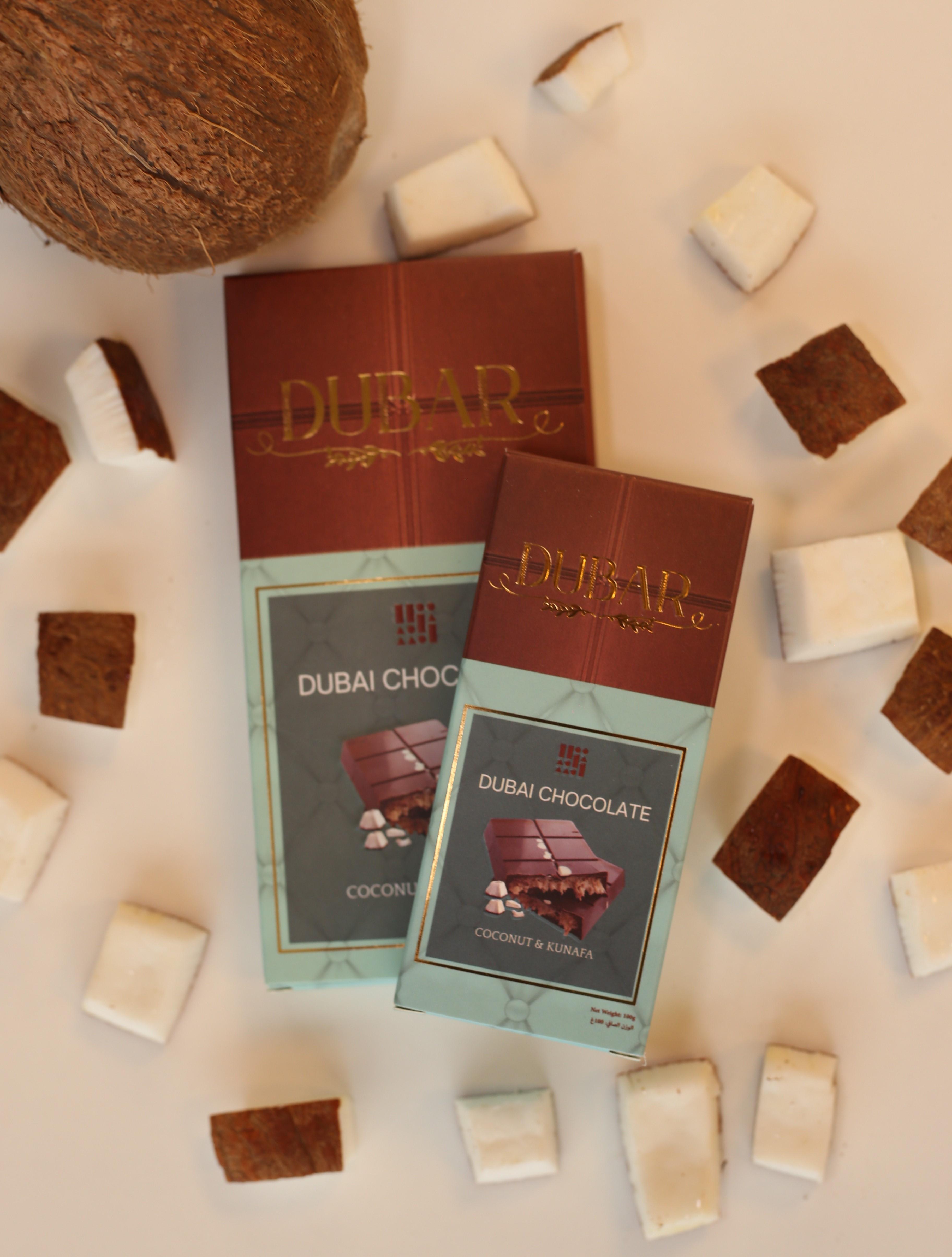 Dubar Dubai Chocolate, Coconut & Kunafa - 190g