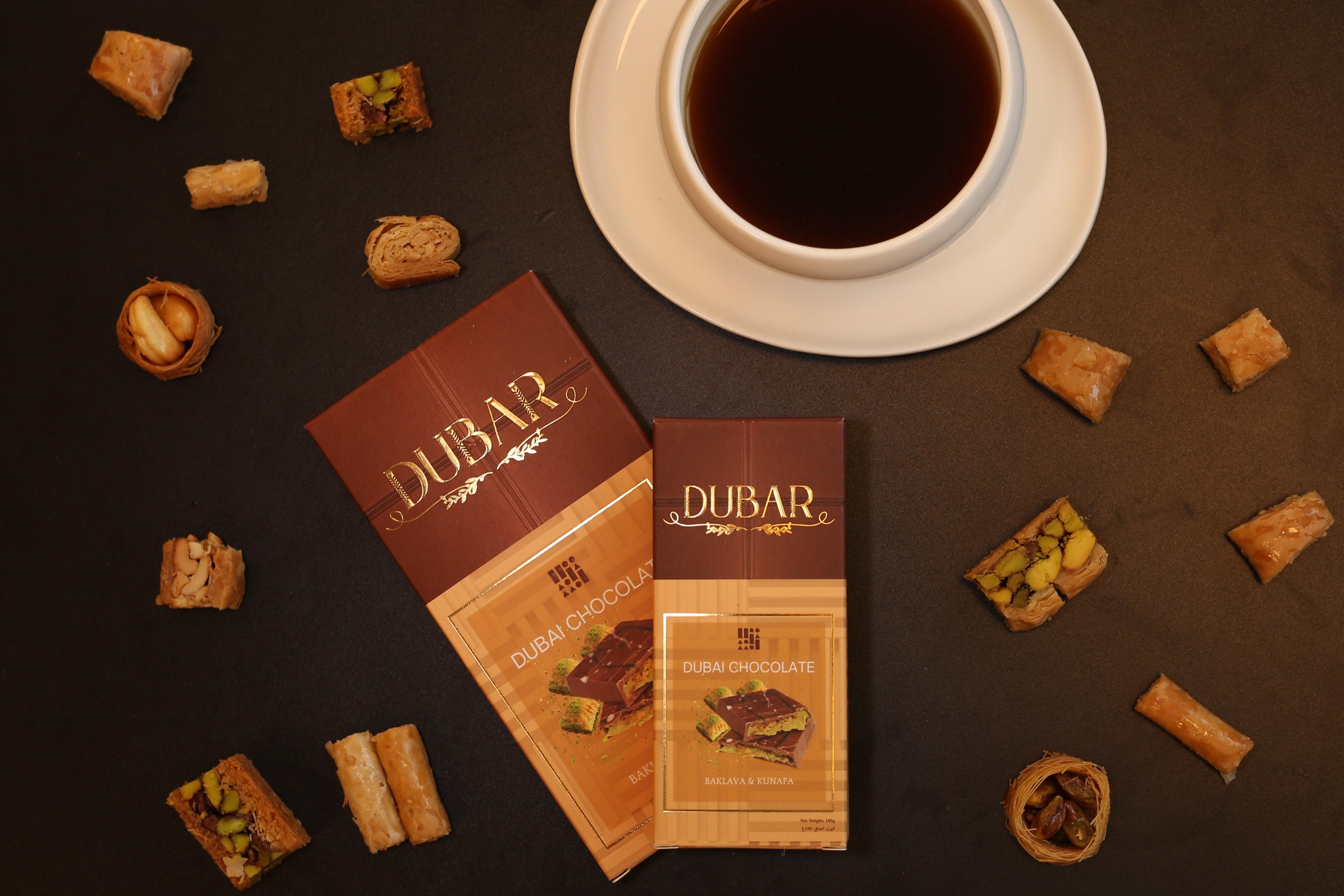 Dubar Dubai Chocolate, Baklava & Kunafa - 100g
