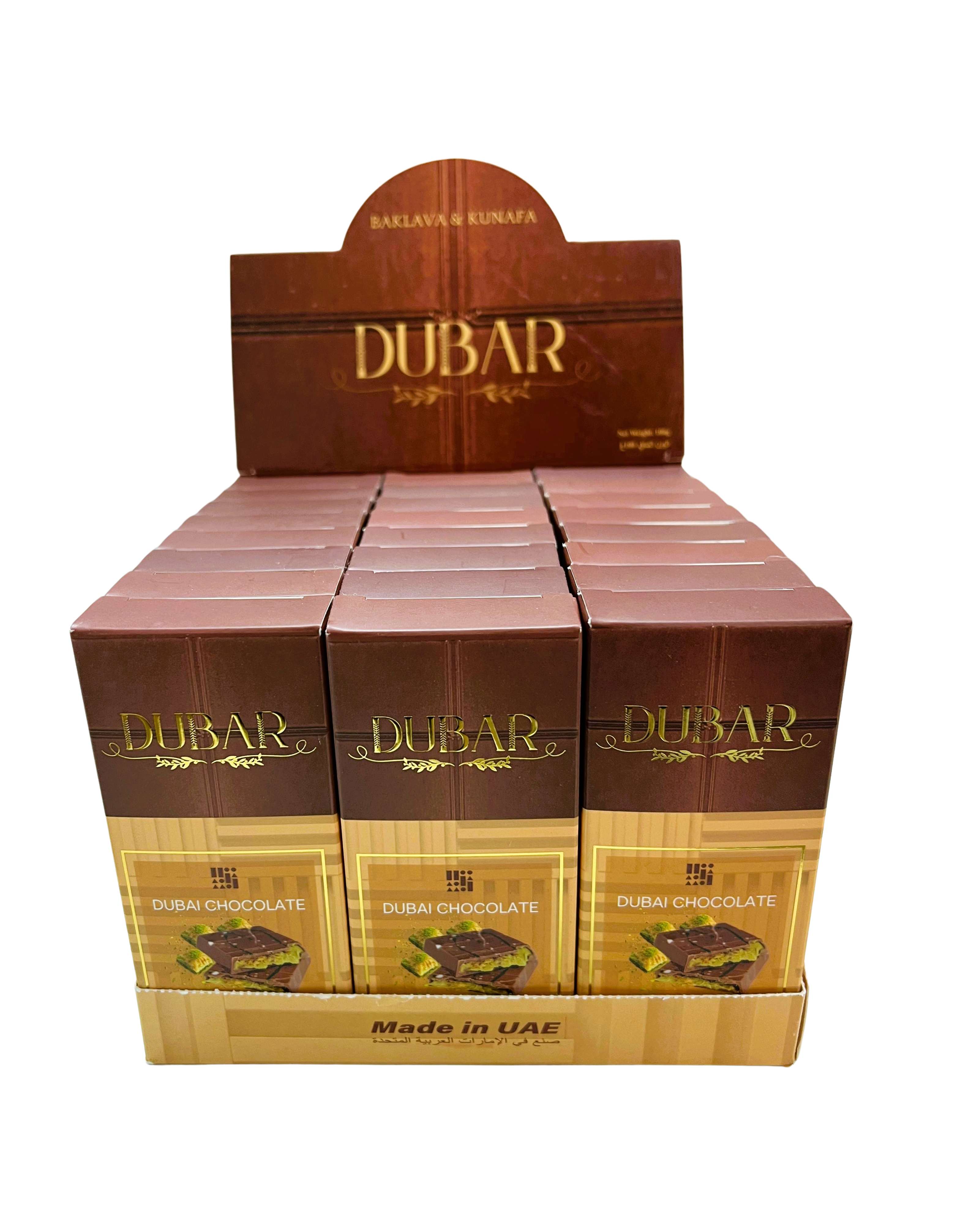 Dubar Dubai Chocolate, Baklava & Kunafa - 100g