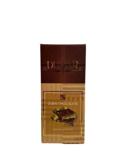 Dubar Dubai Chocolate, Baklava & Kunafa - 100g