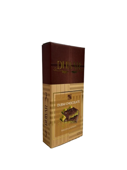 Dubar Dubai Chocolate, Baklava & Kunafa - 100g