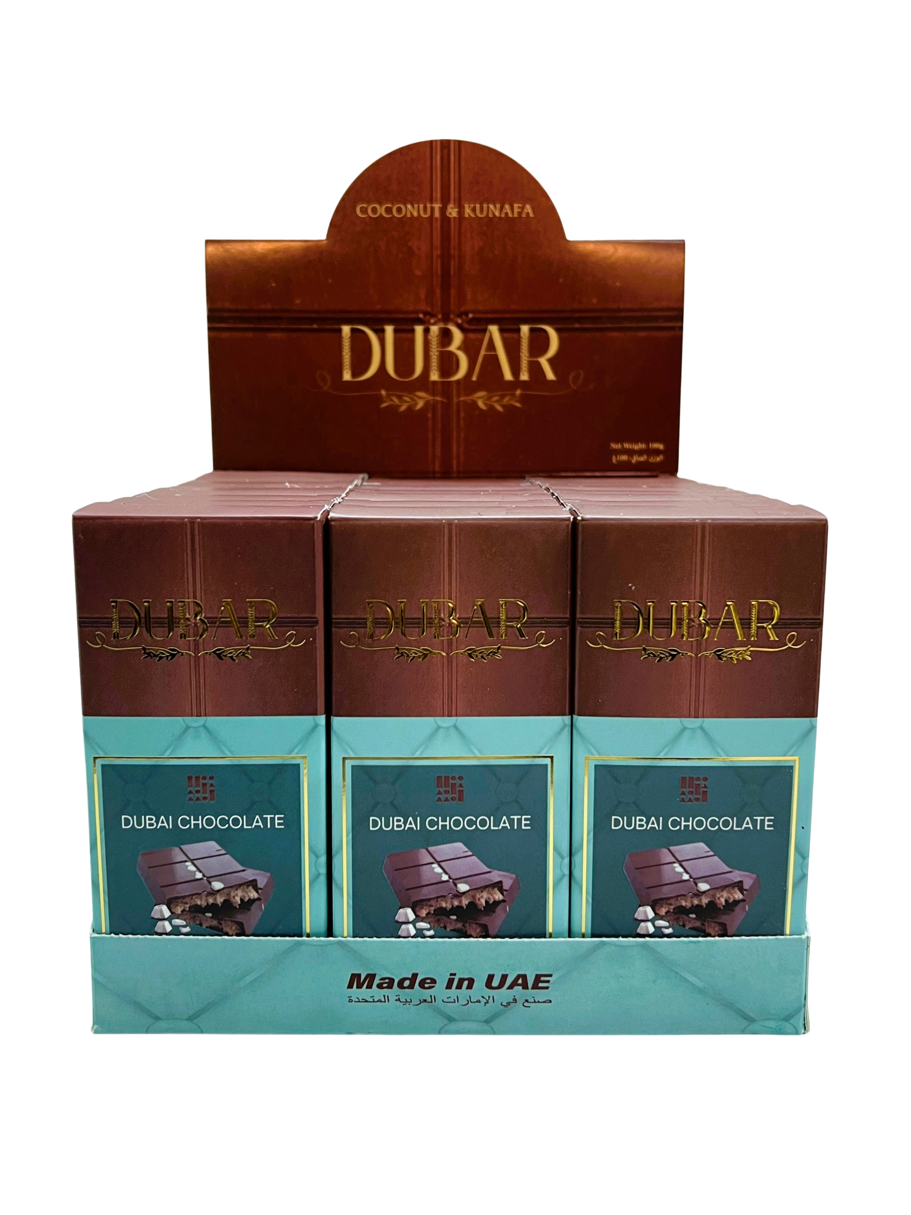 Dubar Dubai Chocolate, Coconut & Kunafa - 100g