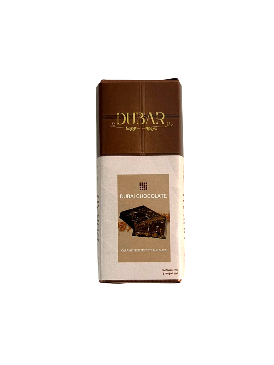 Dubar Dubai Chocolate, Caramelized Biscuit & Kunafa - 100g