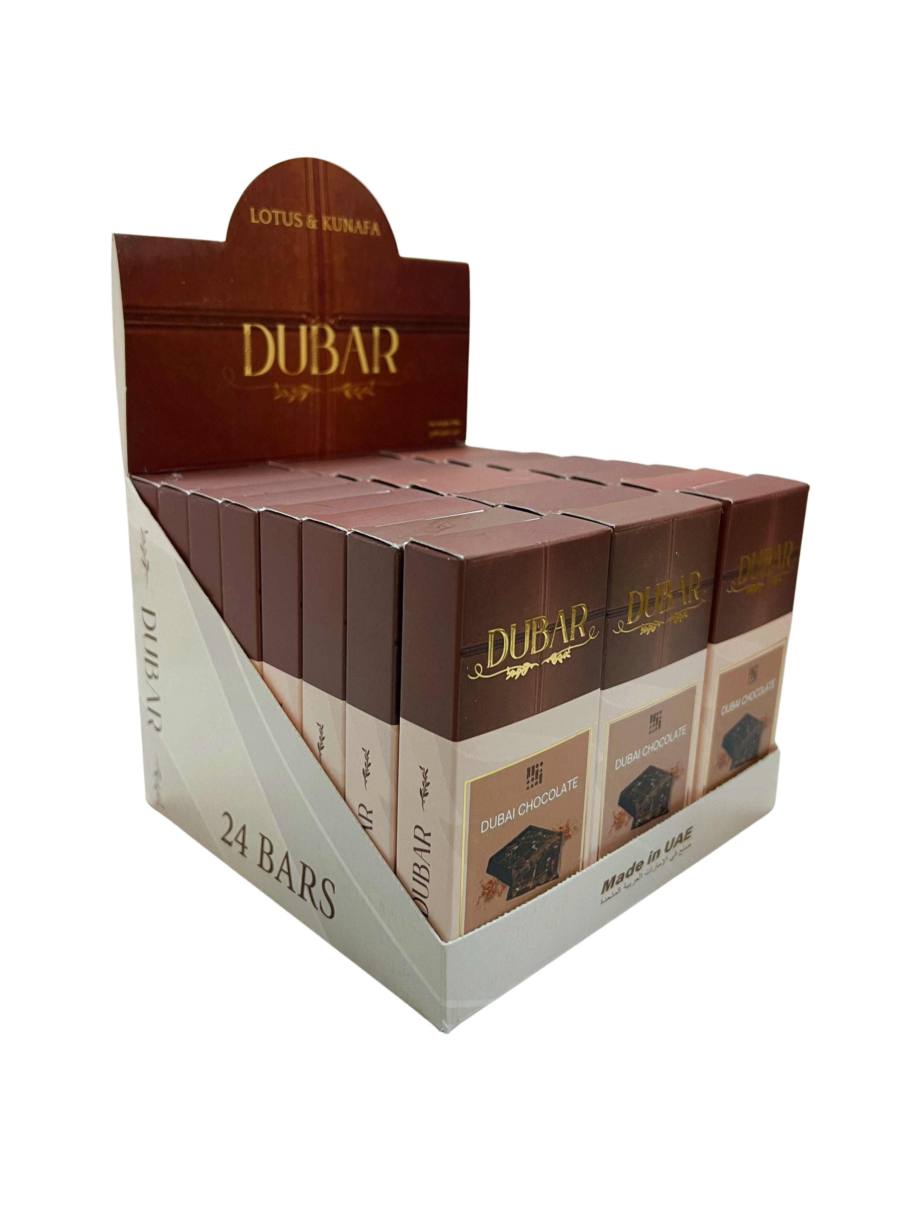 Dubar Dubai Chocolate, Caramelized Biscuit & Kunafa - 100g