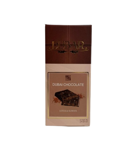 Dubar Dubai Chocolate, Caramelized Biscuit & Kunafa - 100g