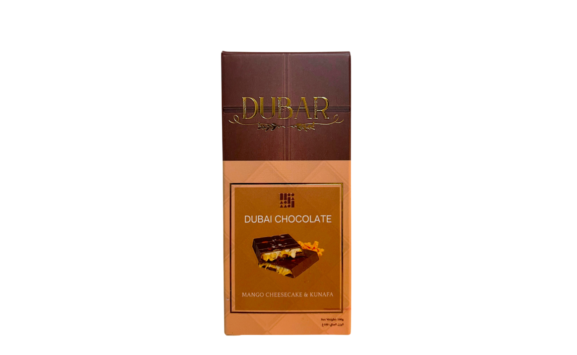 Dubar Dubai Chocolate, Mango Cheesecake & Kunafa - 100g