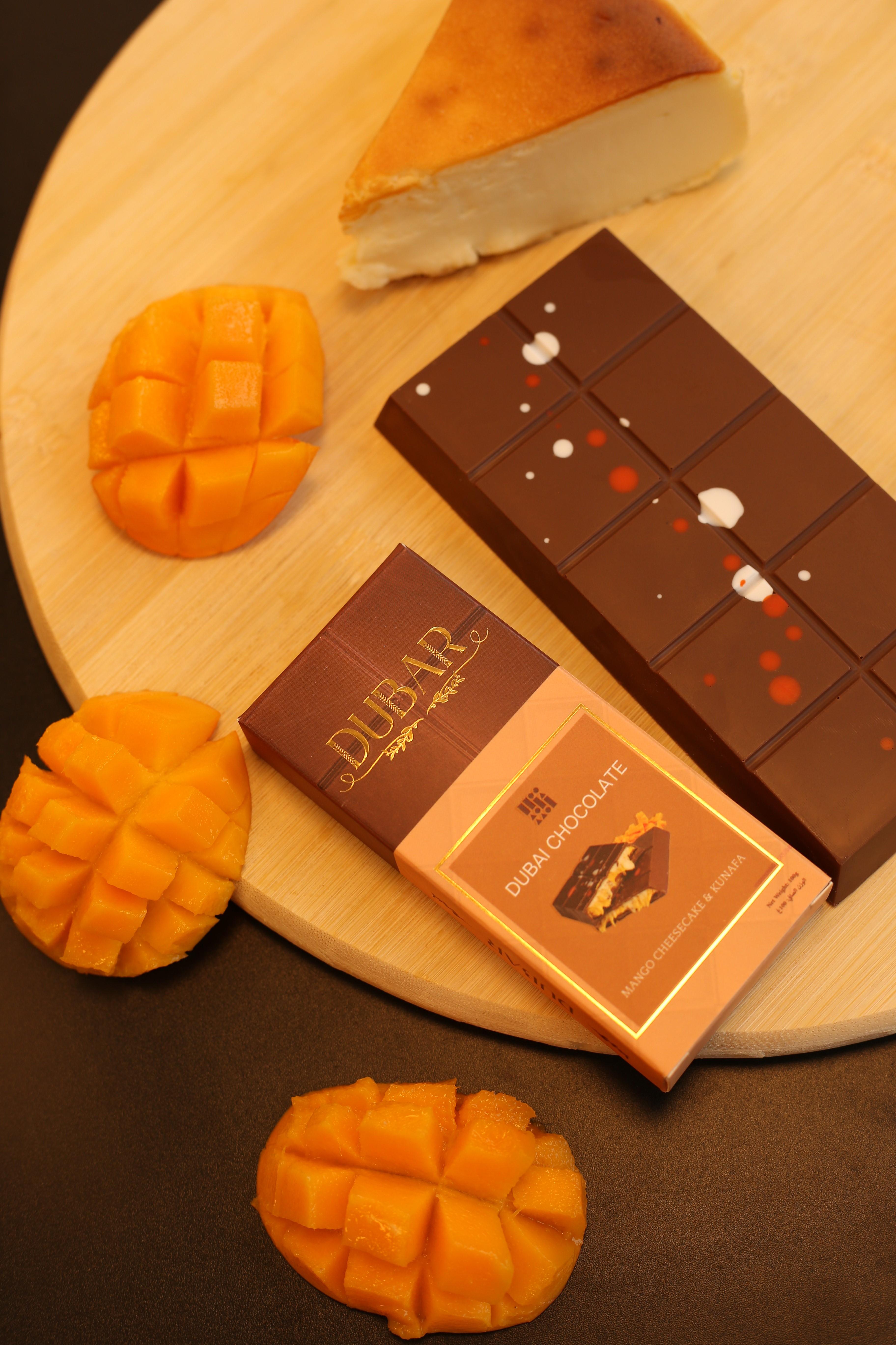 Dubar Dubai Chocolate, Mango Cheesecake & Kunafa - 100g