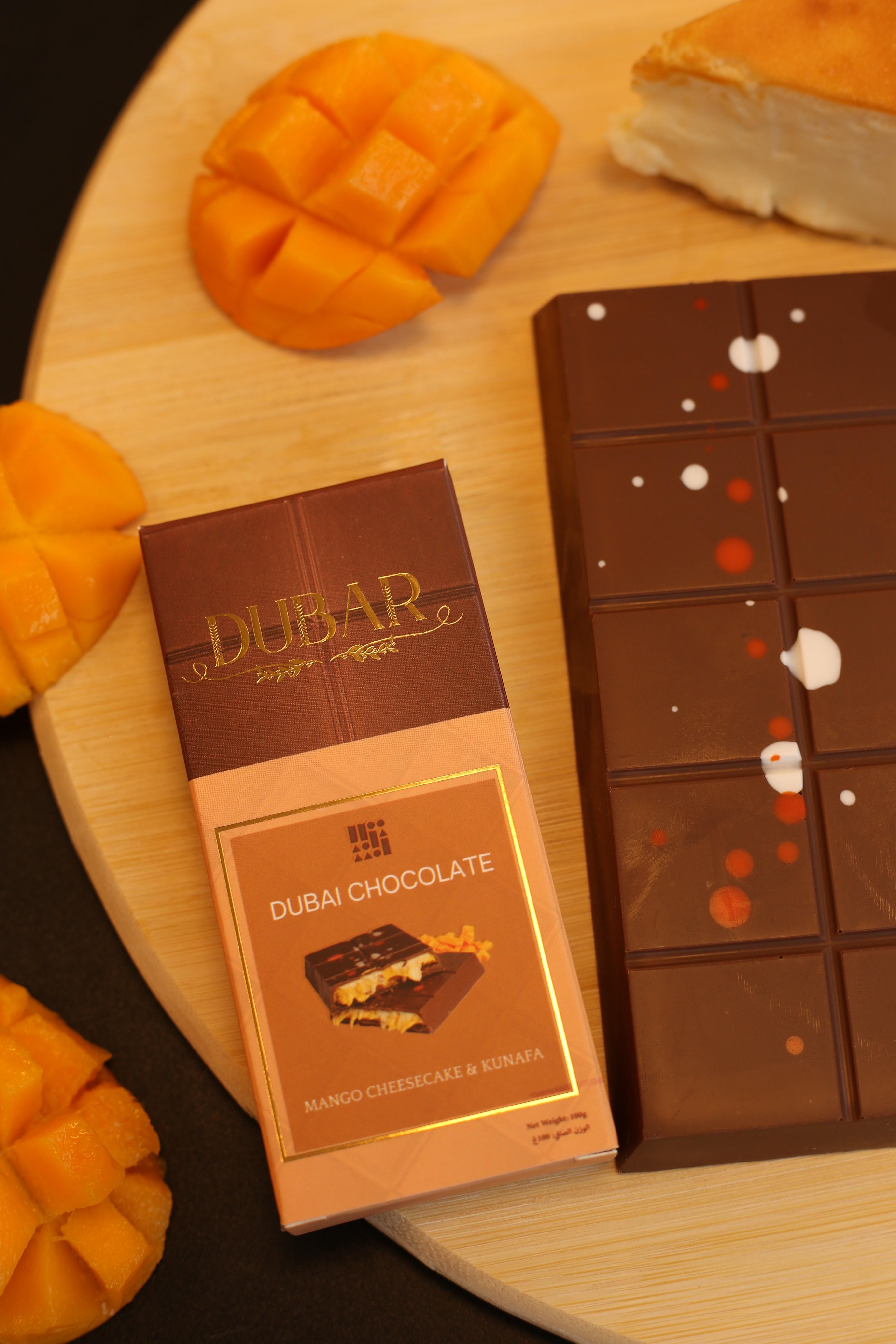 Dubar Dubai Chocolate, Mango Cheesecake & Kunafa - 100g