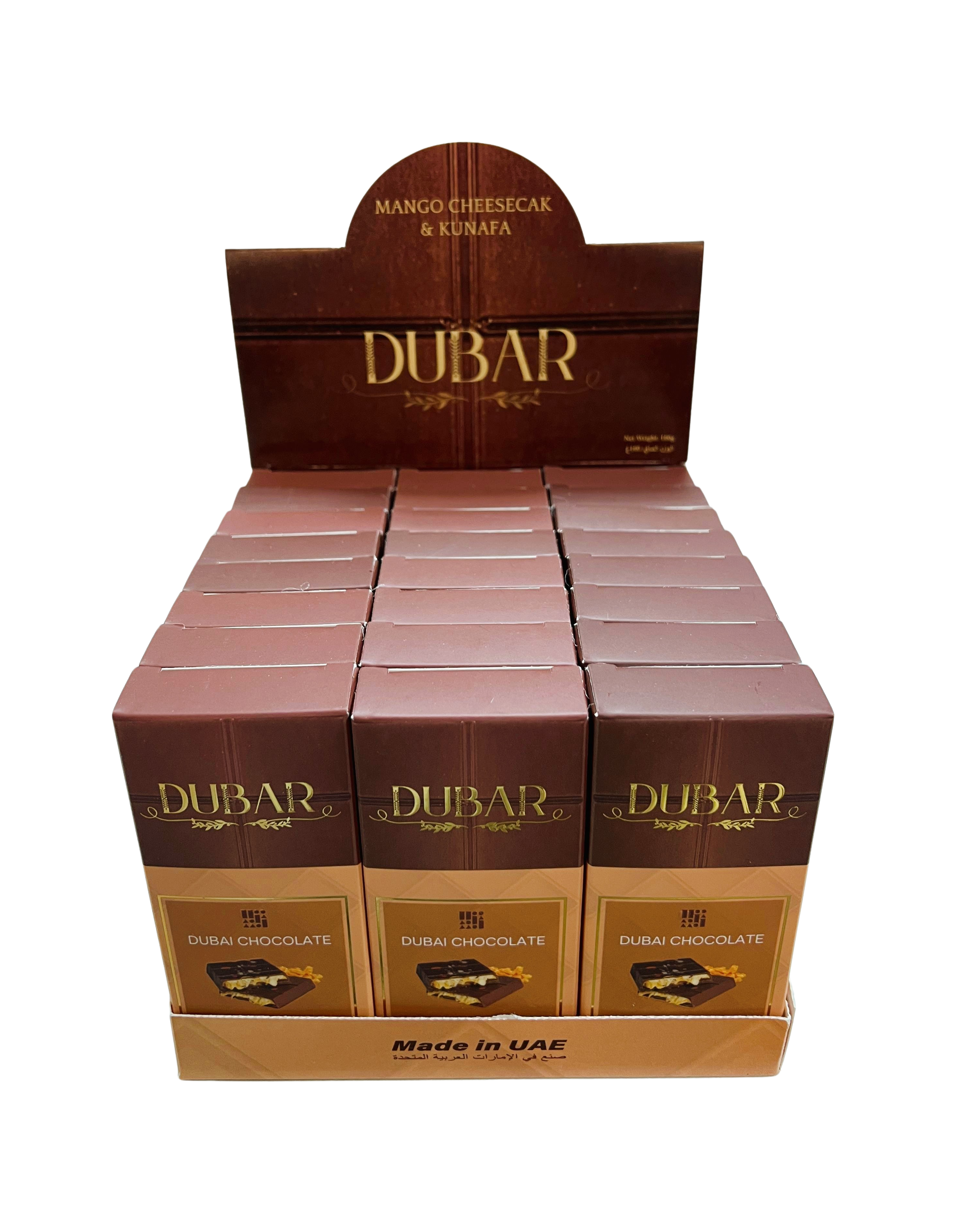 Dubar Dubai Chocolate, Mango Cheesecake & Kunafa - 100g