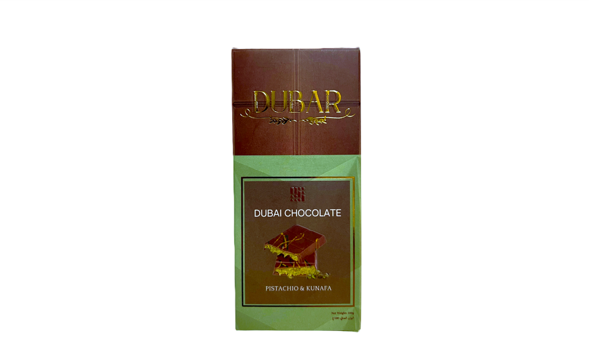 Dubar Dubai Chocolate, Pistachio & Kunafa - 100g