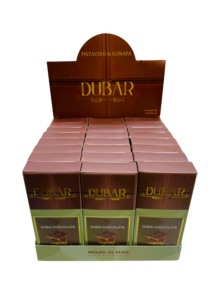 Dubar Dubai Chocolate, Pistachio & Kunafa - 100g
