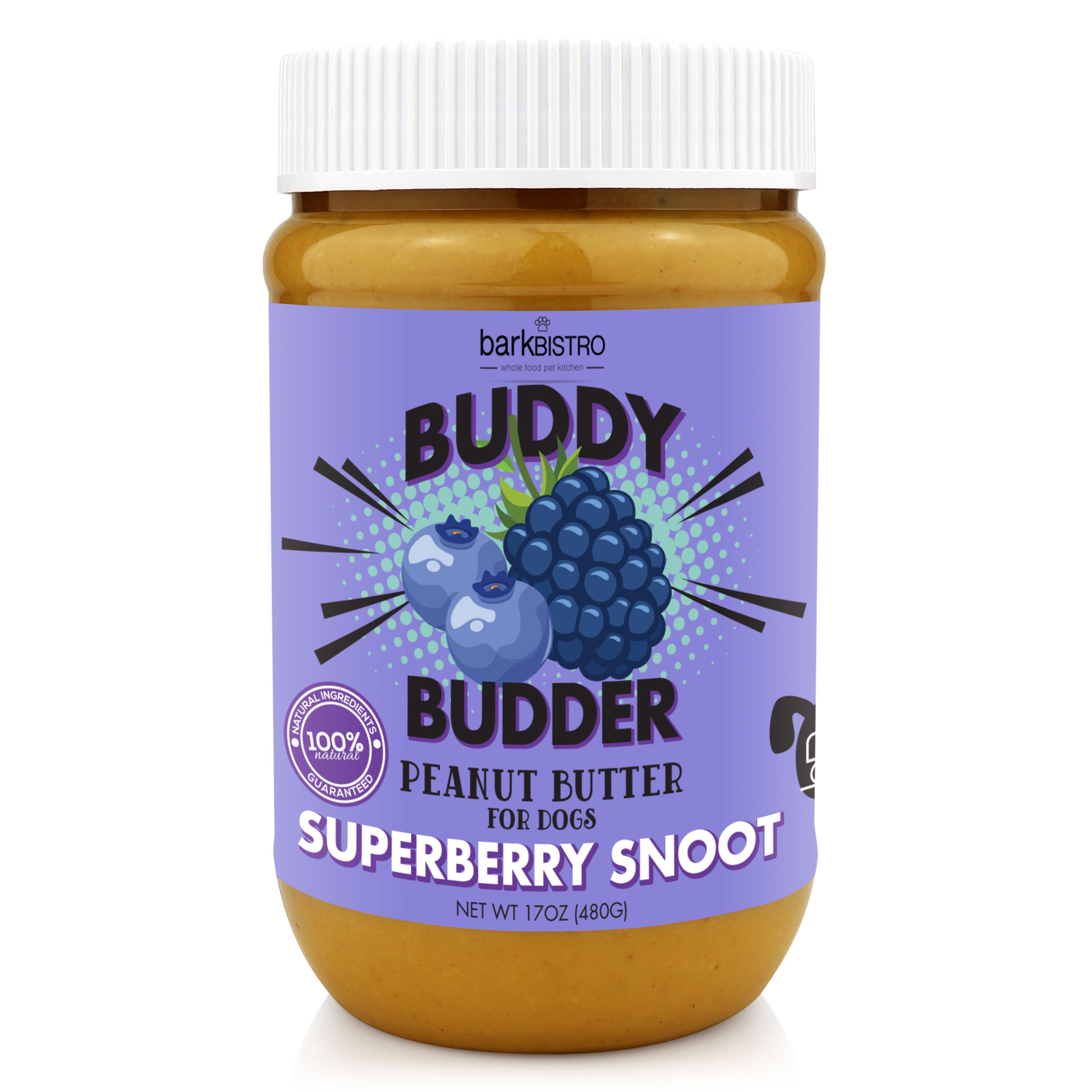 Bark Bistro, Superberry Snoot Buddy Budder Dog Peanut Butter - 17 oz