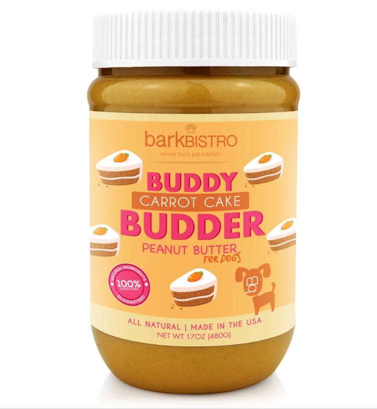 Bark Bistro, Carrot Cake Buddy Budder Dog Peanut Butter - 17 oz