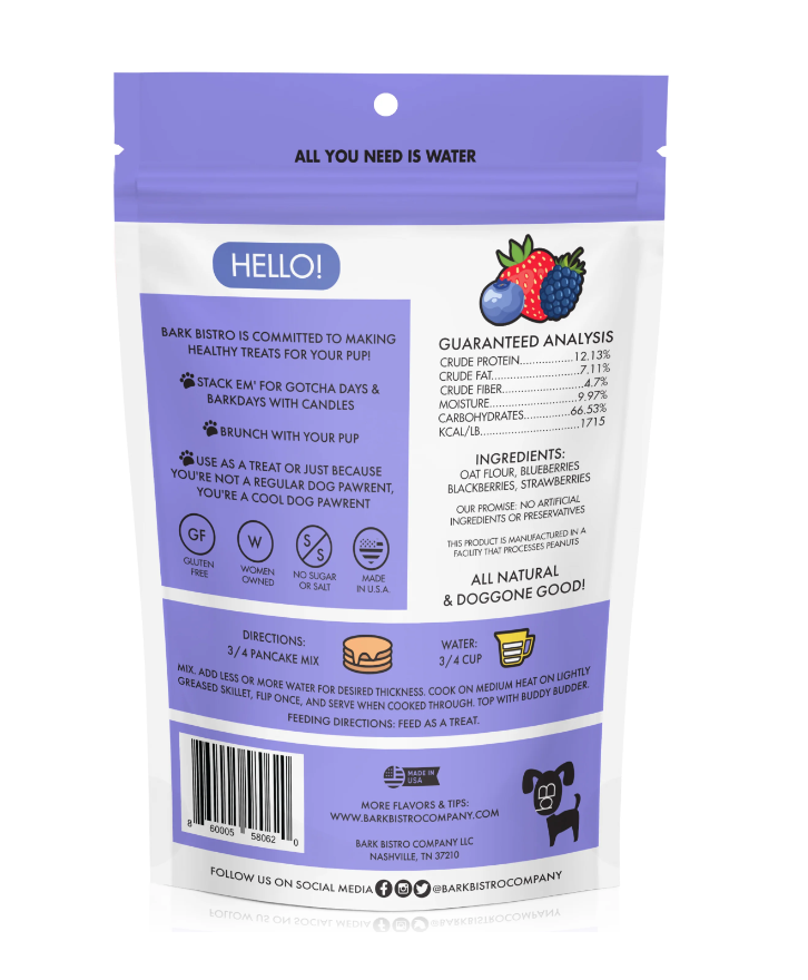 Bark Bistro, Superberry Snoot Pooch Pancakes - 14 oz