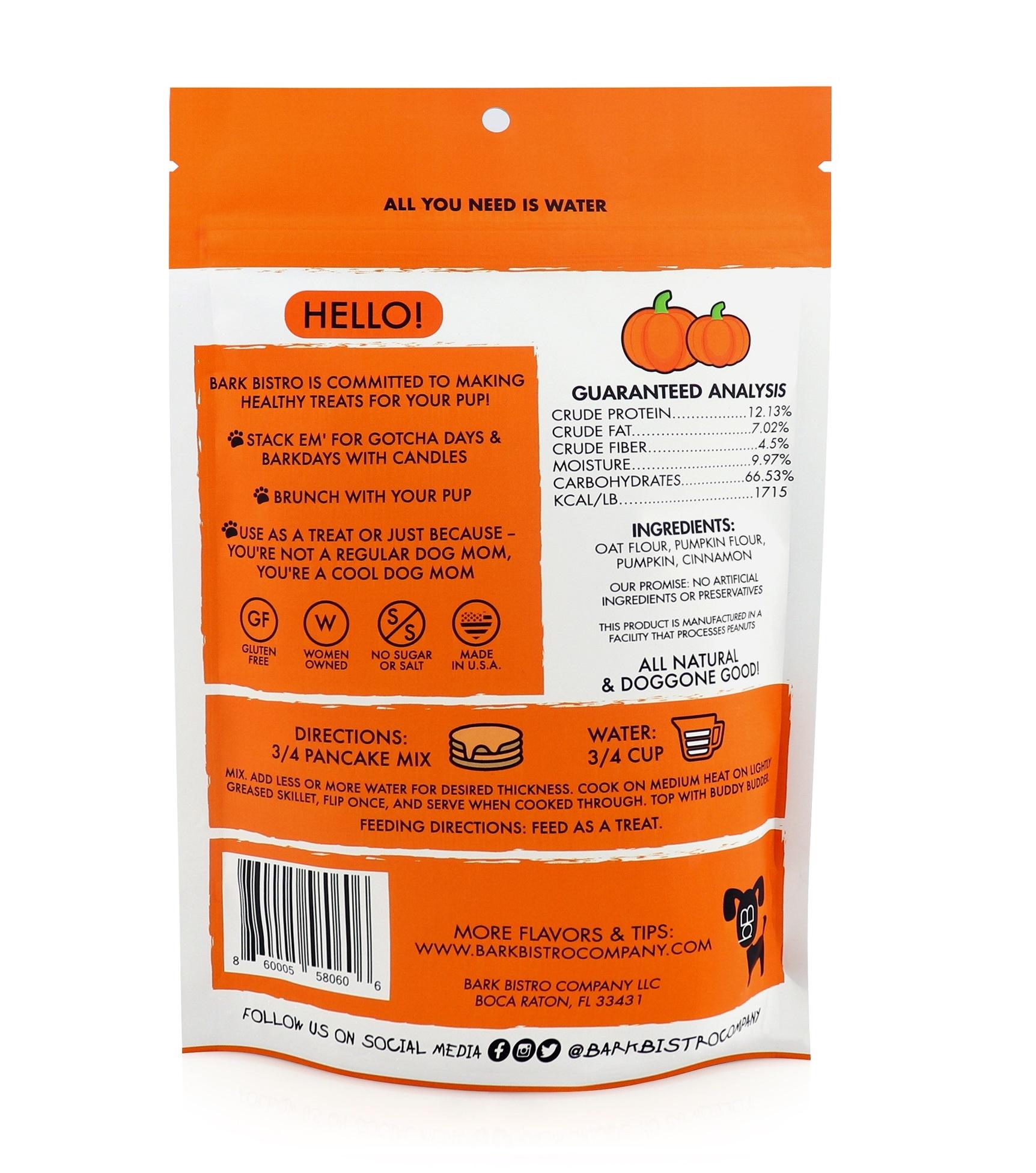 Bark Bistro, Pumpkin Pup Pooch Pancakes - 14 oz