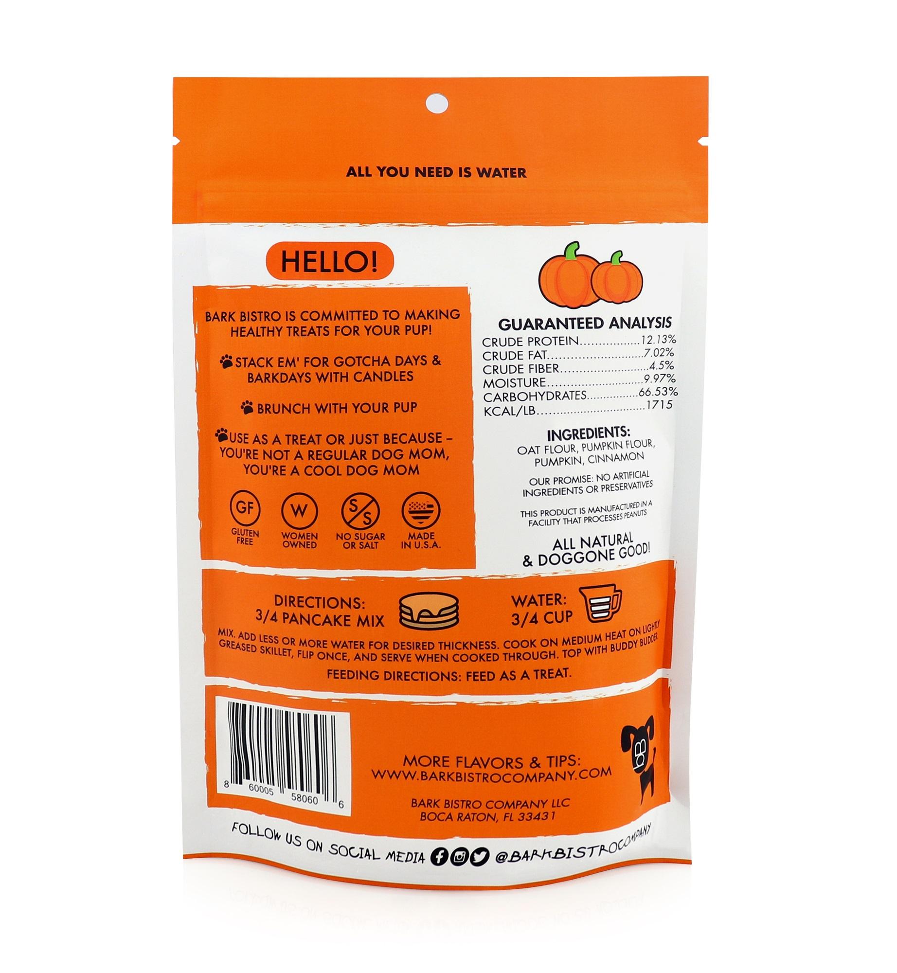 Bark Bistro, Pumpkin Pup Pooch Pancakes - 14 oz