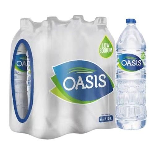Oasis Low Sodium Drinking Water - 1.5 Liter x 6